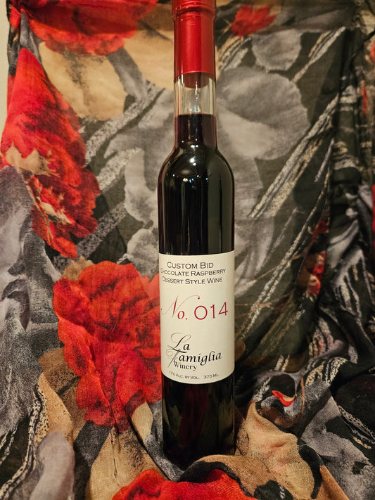 Custom Bid #14 - Chocolate Raspberry Red Dessert Style Wine